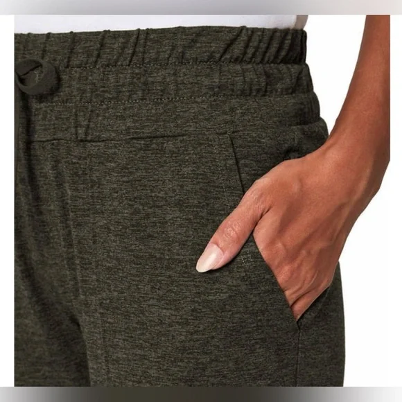 Mondetta Brushed Olive Green Joggers Activewear High Rise Full Length Casual Gym - Picture 3 of 16